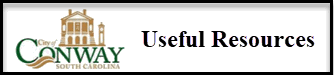 City of Conway Useful Resources supporting the new townhome community of Collins Walk
